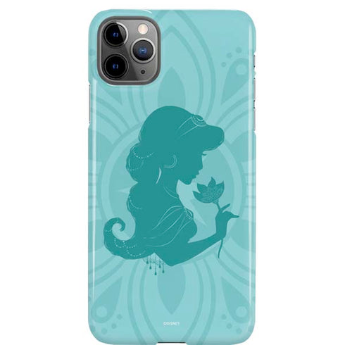 Disney Aladdin Princess Jasmine Silhouette Flower iPhone Cases