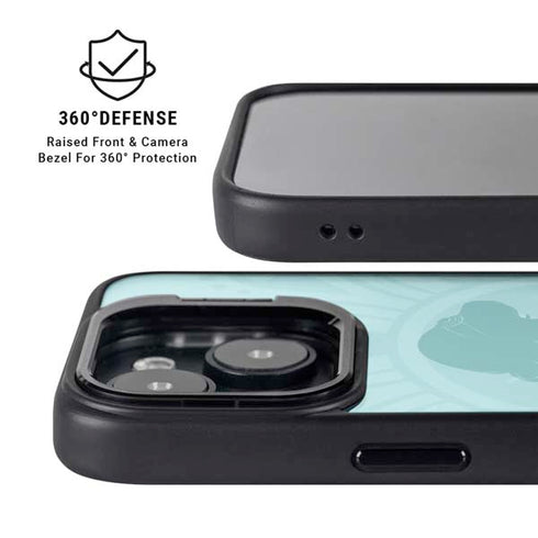 Disney Aladdin Princess Jasmine Silhouette Flower iPhone 15 Plus Kickstand Case