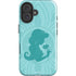 Disney Aladdin Princess Jasmine Silhouette Flower iPhone 16 Plus Impact Case