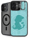 Disney Aladdin Princess Jasmine Silhouette Flower iPhone 16 Plus Kickstand Case