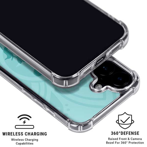 Disney Aladdin Princess Jasmine Silhouette Flower iPhone 16 Plus MagSafe Case
