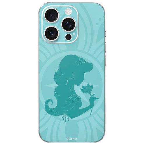 Disney Aladdin Princess Jasmine Silhouette Flower iPhone 16 Pro Skin