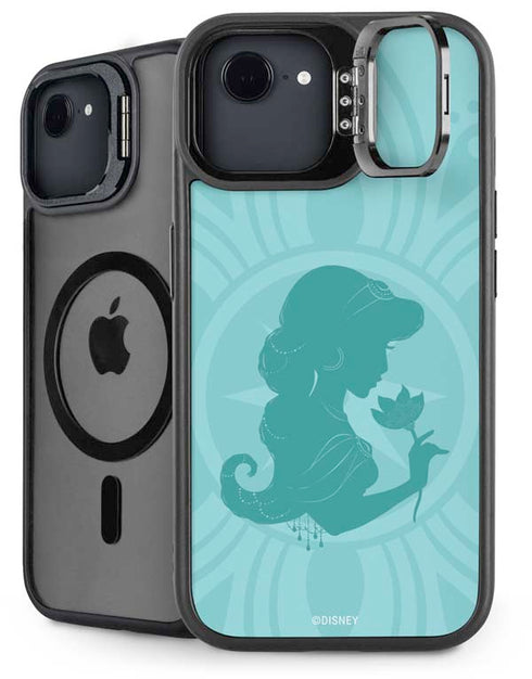 Disney Aladdin Princess Jasmine Silhouette Flower iPhone 16e Kickstand Case