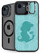 Disney Aladdin Princess Jasmine Silhouette Flower iPhone 16e Kickstand Case