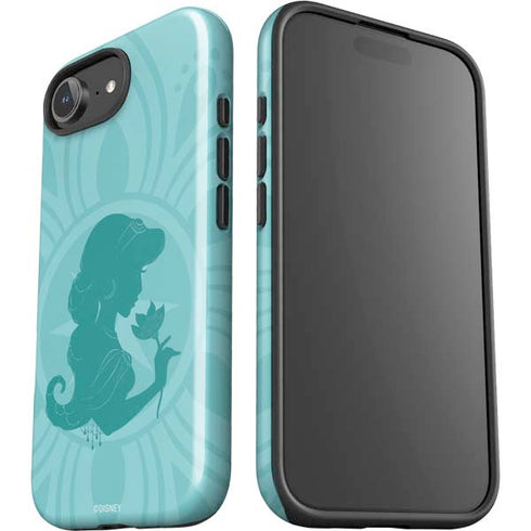 Disney Aladdin Princess Jasmine Silhouette Flower iPhone 16e Impact Case
