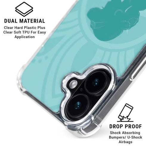 Disney Aladdin Princess Jasmine Silhouette Flower iPhone 17 Clear Case