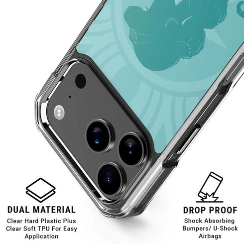Disney Aladdin Princess Jasmine Silhouette Flower iPhone 18 Pro Clear Case