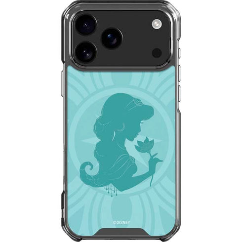 Disney Aladdin Princess Jasmine Silhouette Flower iPhone 18 Pro Max Clear Case