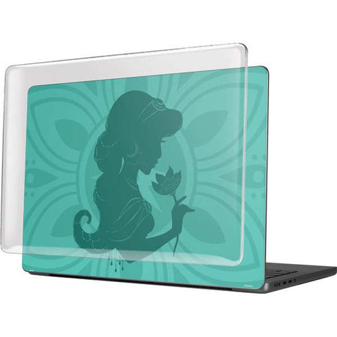 Disney Aladdin Princess Jasmine Silhouette Flower MacBook Pro 14in (2021-24) Case plus Skin
