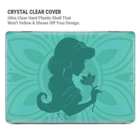Disney Aladdin Princess Jasmine Silhouette Flower MacBook Pro 14in (2021-24) Case plus Skin
