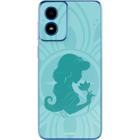Disney Aladdin Princess Jasmine Silhouette Flower Moto G Play 4G (2024) Skin