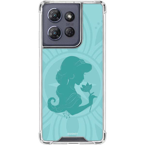 Disney Aladdin Princess Jasmine Silhouette Flower Moto G Power 5G (2025) Clear Case