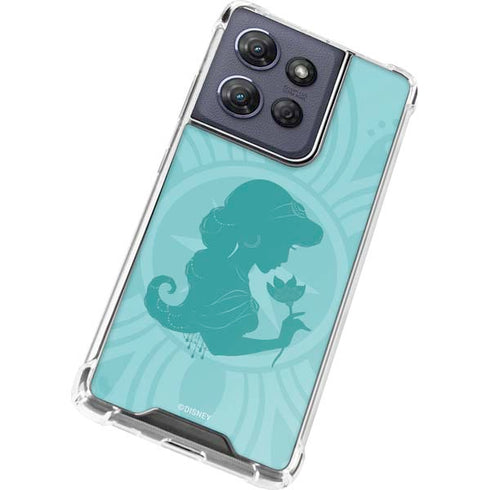 Disney Aladdin Princess Jasmine Silhouette Flower Moto G Stylus 5G (2025) Clear Case