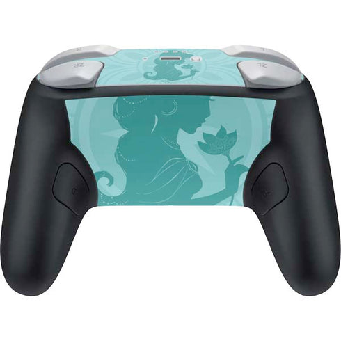 Disney Aladdin Princess Jasmine Silhouette Flower Nintendo Switch 2 (2025) Pro Controller Skin