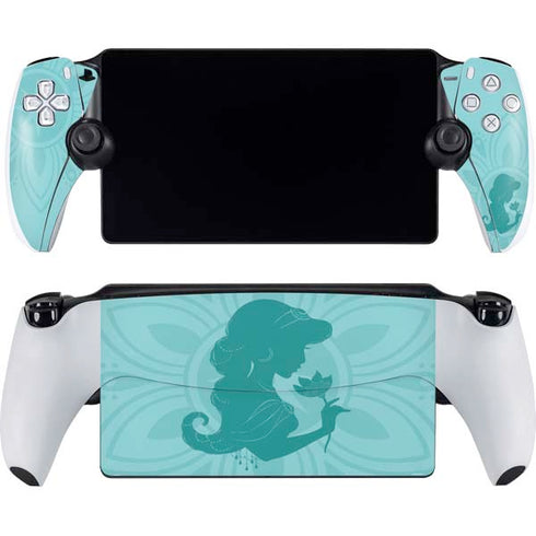 Disney Aladdin Princess Jasmine Silhouette Flower PlayStation Portal Remote Player Skin