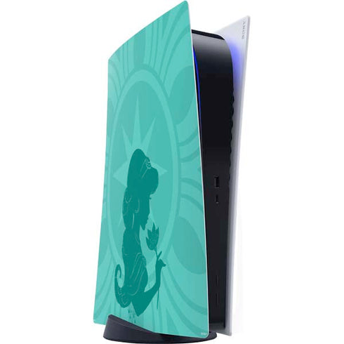 Disney Aladdin Princess Jasmine Silhouette Flower PlayStation PS5 Skins