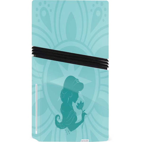 Disney Aladdin Princess Jasmine Silhouette Flower PS5 Pro Disk Bundle Skin