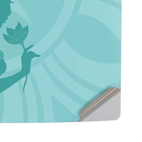 Disney Aladdin Princess Jasmine Silhouette Flower PS5 Pro Disk Console Skin