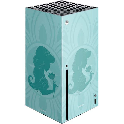Disney Aladdin Princess Jasmine Silhouette Flower Xbox Series X Skins