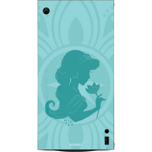 Disney Aladdin Princess Jasmine Silhouette Flower XBox Series X Digital Edition Console Skin