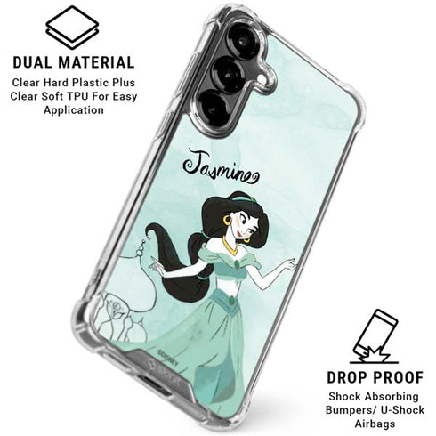 Disney Princess Jasmine Galaxy S26 Clear Case
