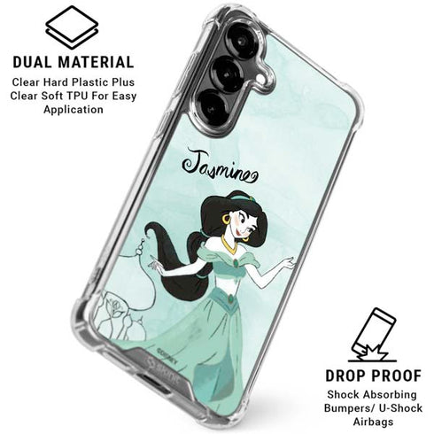 Disney Princess Jasmine Galaxy S26 Plus Clear Case