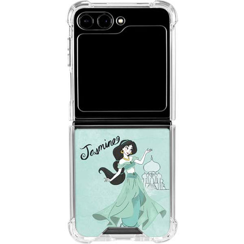 Disney Princess Jasmine Galaxy Z Flip6 Clear Case