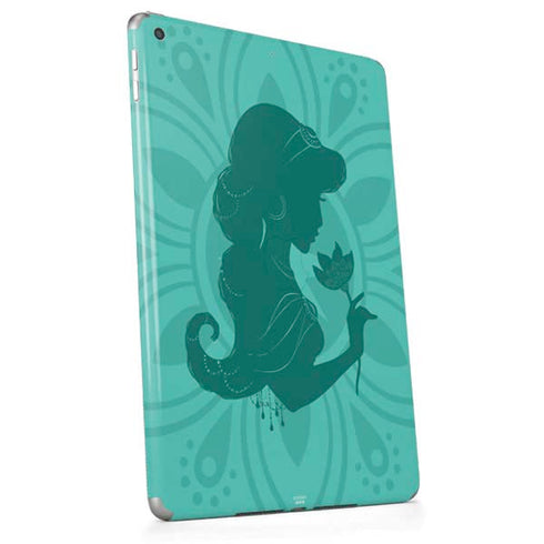 Disney Aladdin Princess Jasmine Silhouette Flower Apple iPad Skin