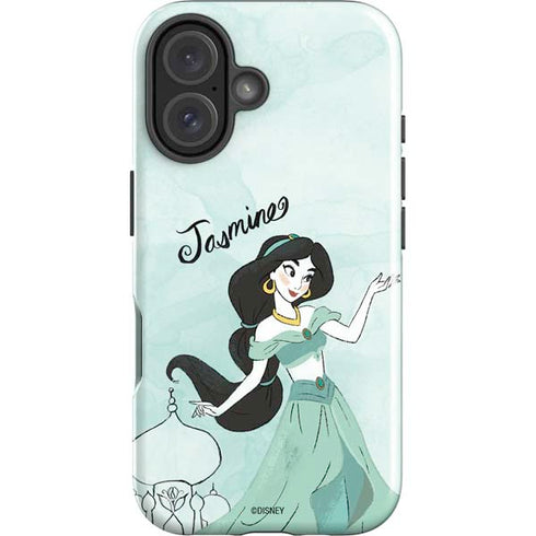 Disney Princess Jasmine iPhone 16 Plus Impact Case