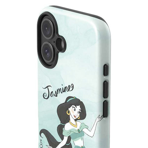 Disney Princess Jasmine iPhone 16 Plus Impact Case