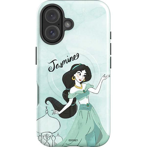 Disney Princess Jasmine iPhone 16 Plus Magsafe Impact Case