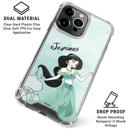 Disney Princess Jasmine iPhone 16 Pro Clear Case
