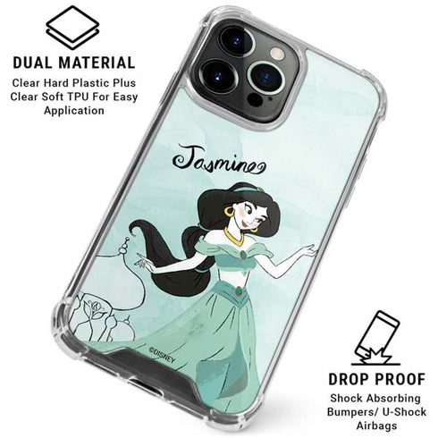 Disney Princess Jasmine iPhone 16 Pro Max Clear Case