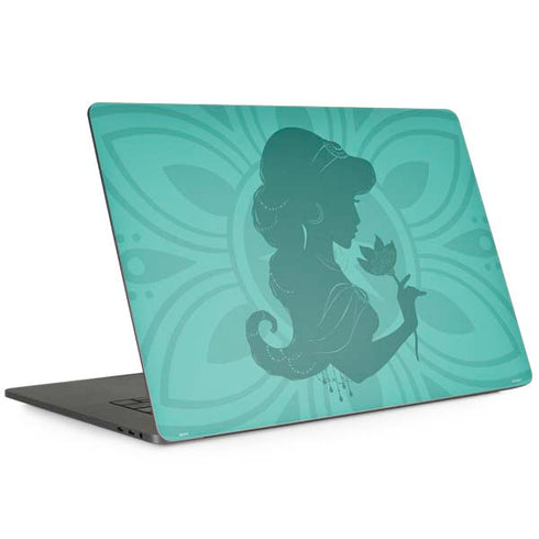 Disney Aladdin Princess Jasmine Silhouette Flower MacBook Skins