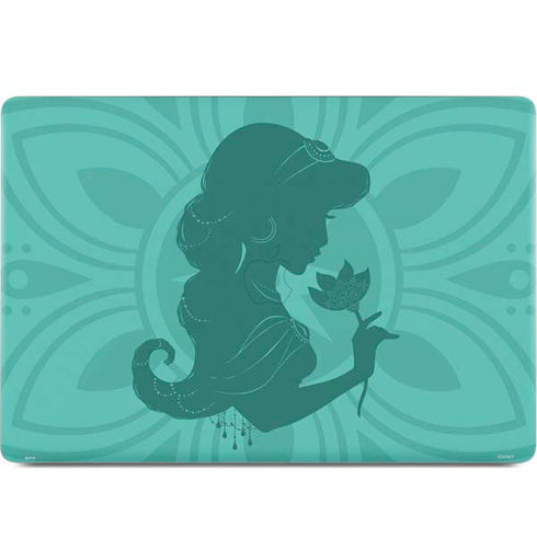 Disney Aladdin Princess Jasmine Silhouette Flower MacBook Skins