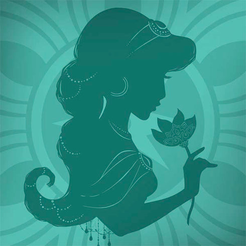 Disney Aladdin Princess Jasmine Silhouette Flower MacBook Skins