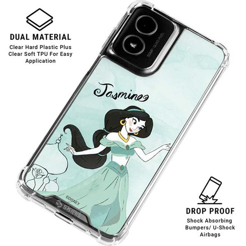 Disney Princess Jasmine Moto G Power 5G (2024) Clear Case