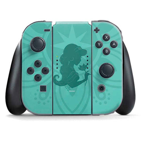 Disney Aladdin Princess Jasmine Silhouette Flower Nintendo Skins