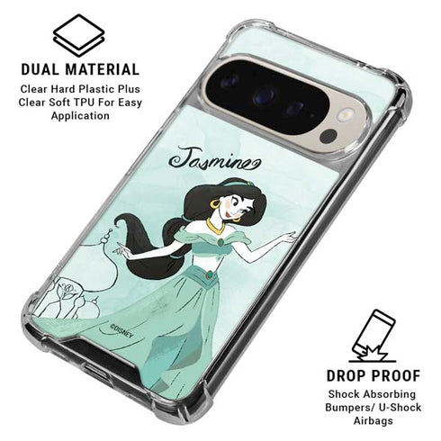 Disney Princess Jasmine Pixel 9/9 Pro Clear Case