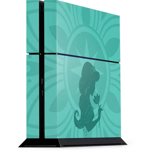 Disney Aladdin Princess Jasmine Silhouette Flower PlayStation PS4 Skins