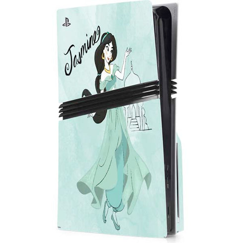 Disney Princess Jasmine PS5 Pro Disk Console Skin