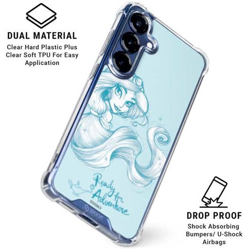 Disney Princess Jasmine Ready for Adventure Art Galaxy S25 Clear Case
