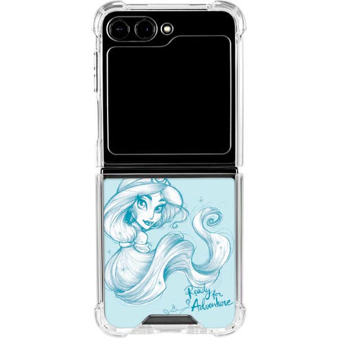 Disney Princess Jasmine Ready for Adventure Art Galaxy Z Flip6 Clear Case