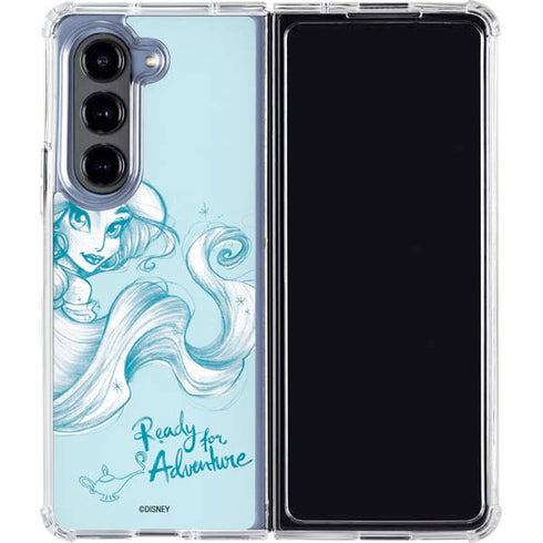 Disney Princess Jasmine Ready for Adventure Art Galaxy Z Fold5 5G Clear Case