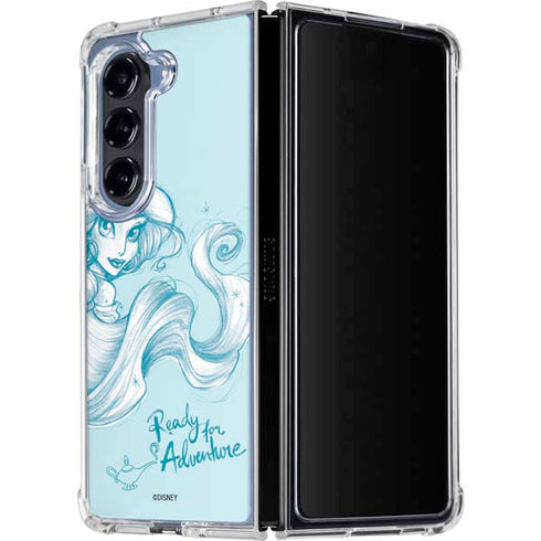 Disney Princess Jasmine Ready for Adventure Art Galaxy Z Fold5 5G Clear Case