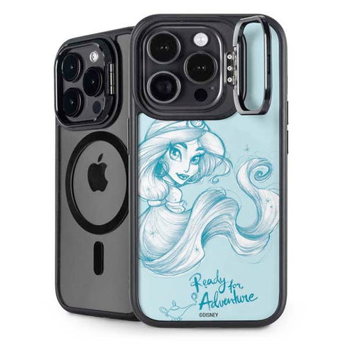 Disney Princess Jasmine Ready for Adventure Art iPhone 15 Pro Max Kickstand Case