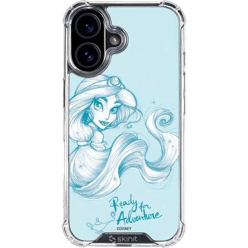 Disney Princess Jasmine Ready for Adventure Art iPhone 16 Plus Clear Case