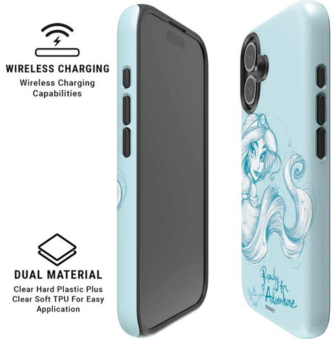 Disney Princess Jasmine Ready for Adventure Art iPhone 16 Plus Magsafe Impact Case