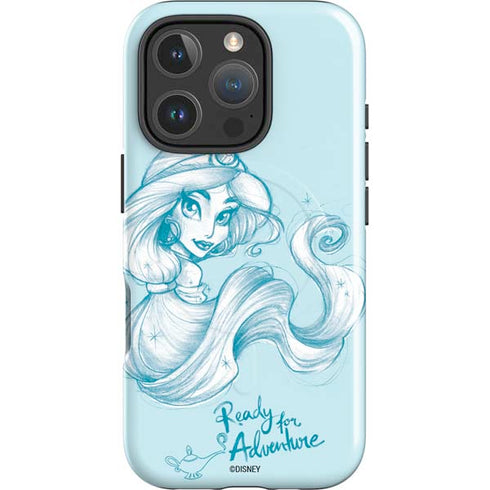 Disney Princess Jasmine Ready for Adventure Art iPhone 16 Pro Magsafe Impact Case