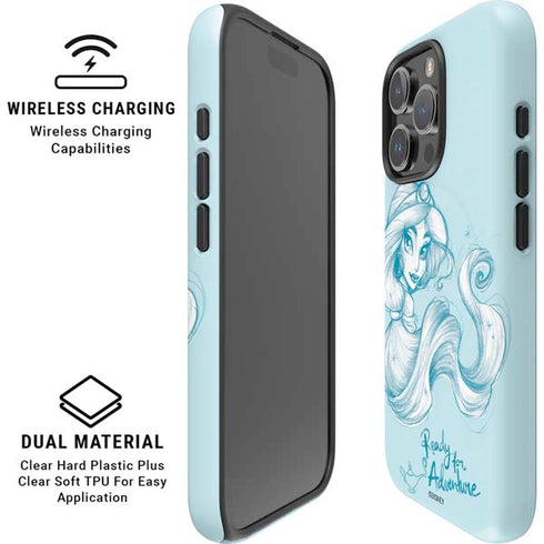 Disney Princess Jasmine Ready for Adventure Art iPhone 16 Pro Magsafe Impact Case